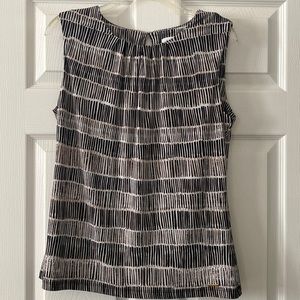 Calvin Klein Black&Gray sleeves blouse